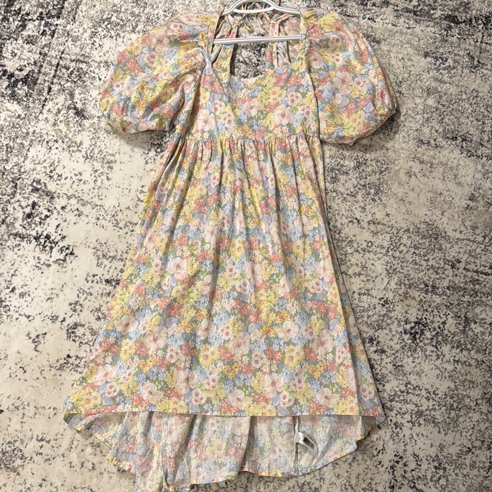 Floral Puff Sleeve Dress